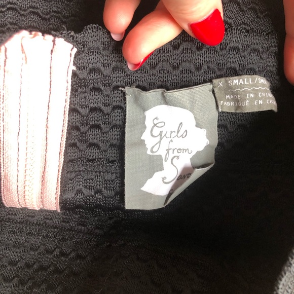 Girls from Savoy black & white stripe bell skirt - Picture 4 of 7